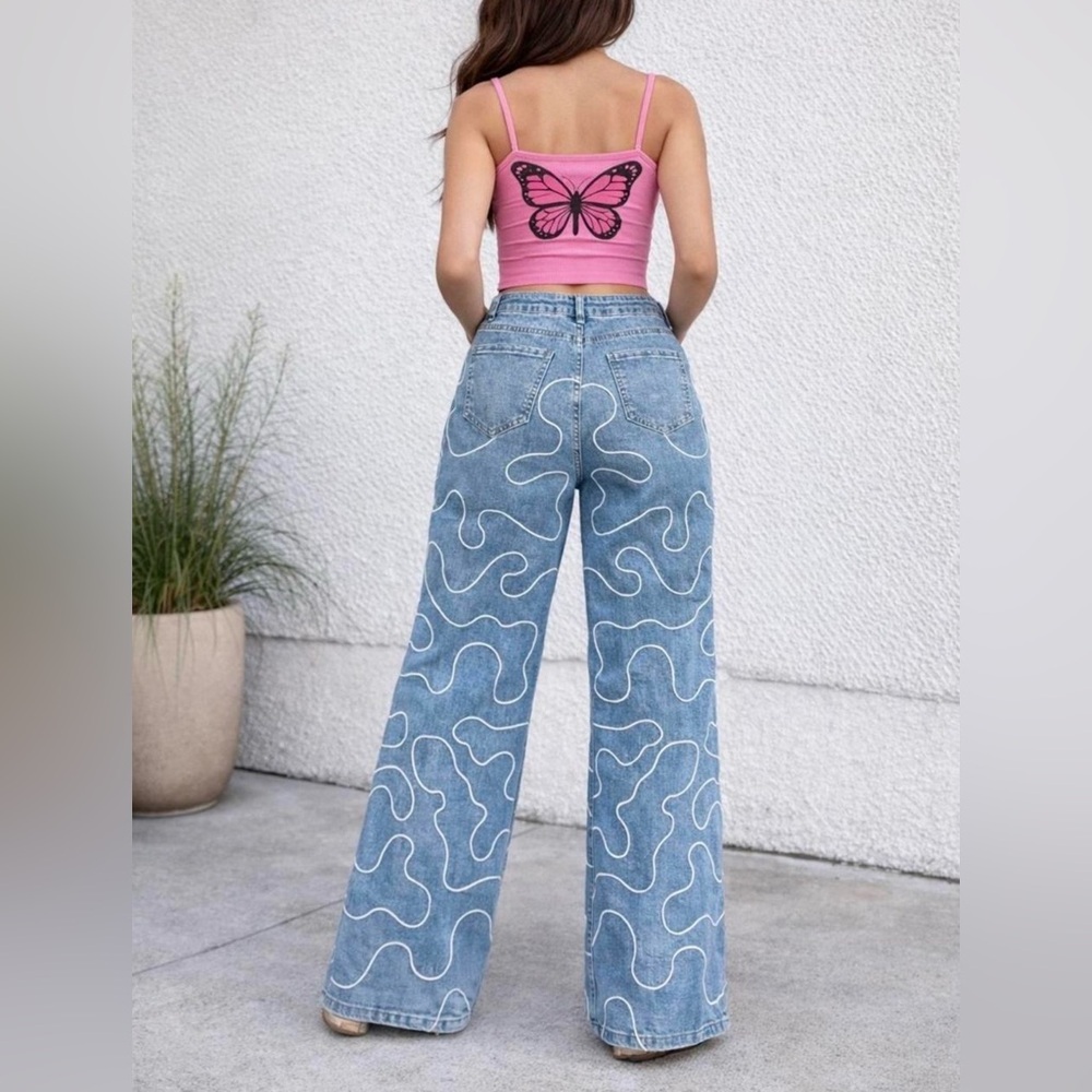 Y2K Blue Jeans - Picture 2 of 8